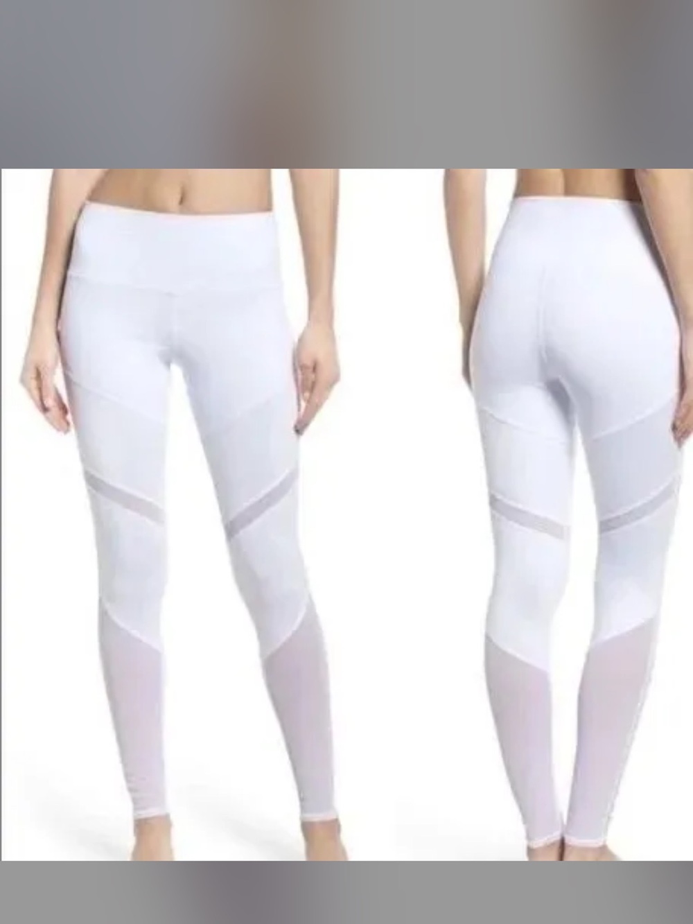 ALO Yoga White High-Rise Shiela Leggings